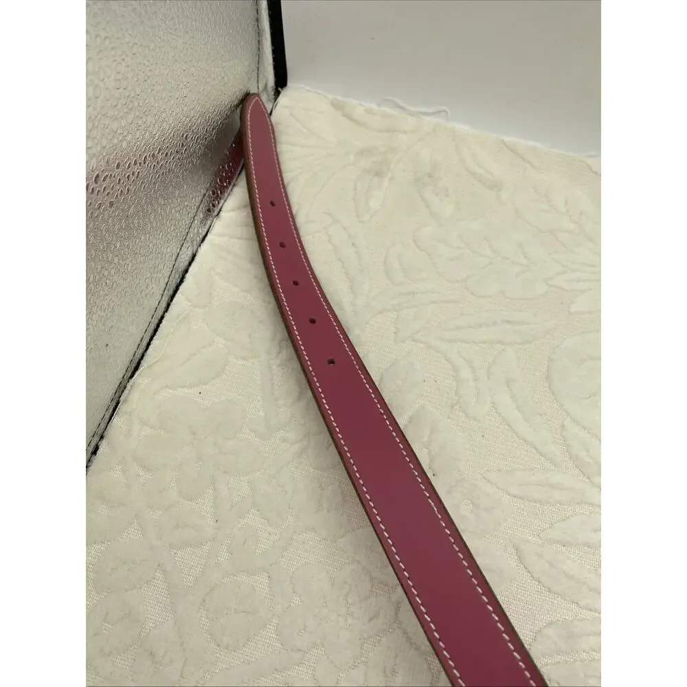 Casual Canine Rasberry Sorbet Lea Stitched Dog Collar 1” Adjusts 18” -22”NWT